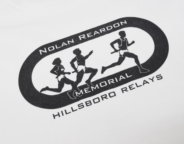 画像4: ビンテージ【port and company】ポート&カンパニー【白】【ヒルズボロ・リレー】【NOLAN REARDON MEMORIAL】ランナーイラスト【Tシャツ】【サイズM】  (4)