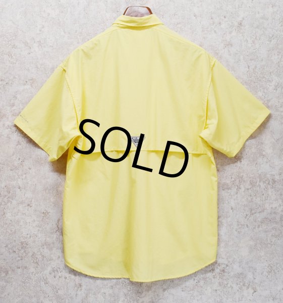 画像3: 【コロンビア】【Columbia】ビンテージ【PFG】黄色【ボタンダウン】フィッシング【半袖シャツ】【サイズM】  (3)