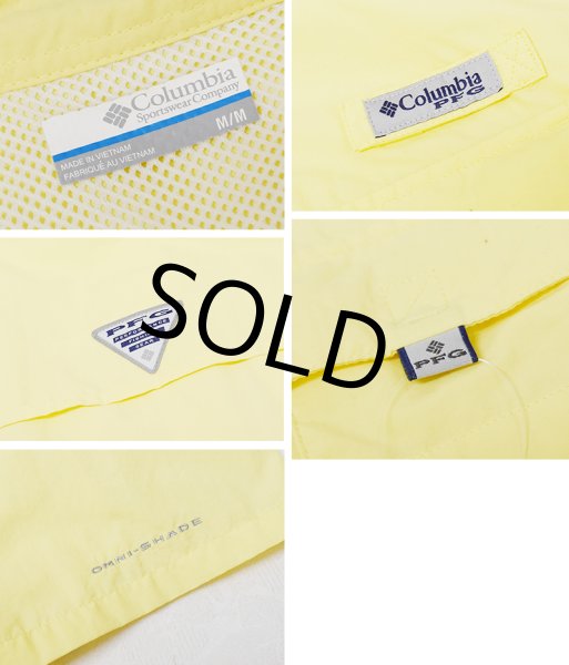 画像2: 【コロンビア】【Columbia】ビンテージ【PFG】黄色【ボタンダウン】フィッシング【半袖シャツ】【サイズM】  (2)