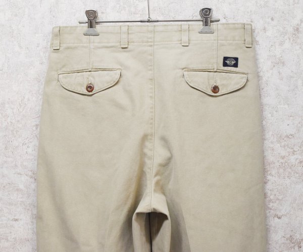 画像4: 【USA製】【ビンテージ】【DOCKERS】ドッカーズ【ベージュ】【２タックコットンパンツ】【32ｘ34】  (4)