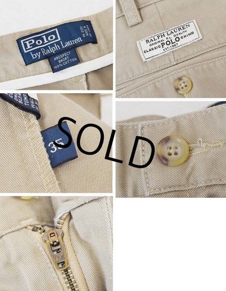 画像2: 90's~【ビンテージ】【POLO RALPH LAUREN】ラルフローレン【ベージュ】PROSPECT SHORT【ショートパンツ】【短パン】【コットンショーツ】【W３５】  (2)