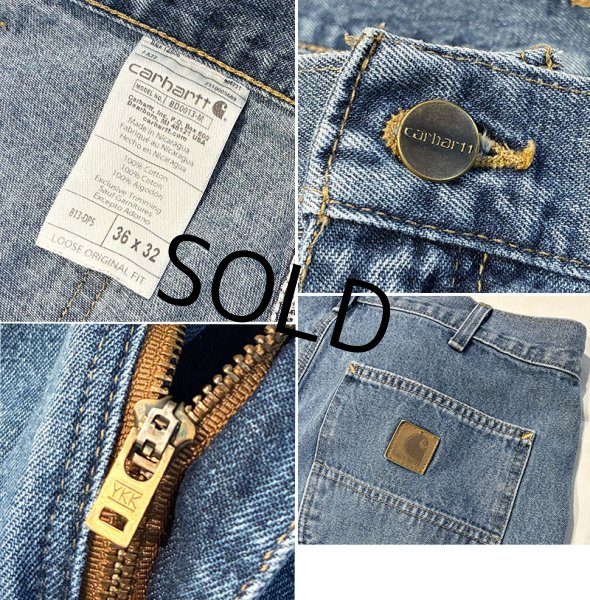 画像2: 【ビンテージ】【カーハート】【carhartt】【デニム】【ペインターパンツ】【36ｘ32】  (2)