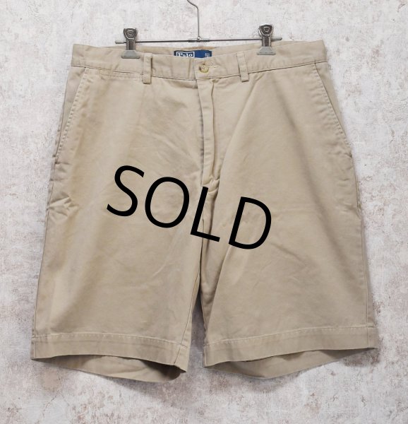 画像1: 90's~【ビンテージ】【POLO RALPH LAUREN】ラルフローレン【ベージュ】PROSPECT SHORT【ショートパンツ】【短パン】【コットンショーツ】【W３５】  (1)