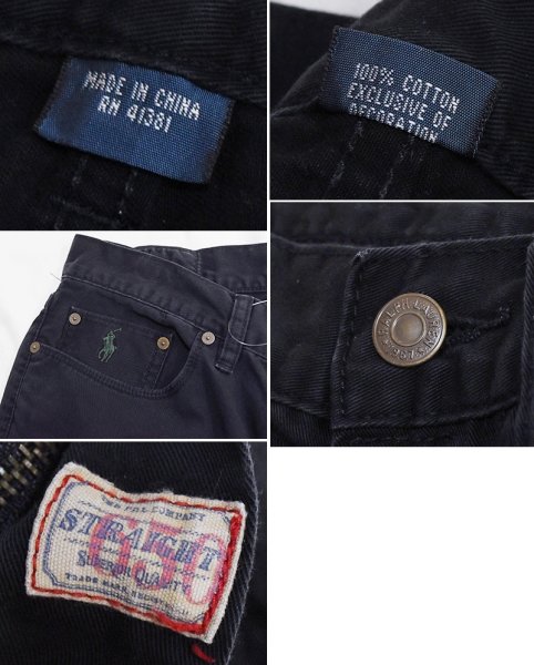 画像2: 【ラルフローレン】POLO RALPH LAUREN【黒】【デニムパンツ】【32×30】  (2)