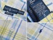 画像2: POLO ralph lauren【ラルフローレン】ビンテージ【CASSIC FIT】【クラシックフィット】【白ｘ青ｘ黄】チェック【半袖ＢＤシャツ】【サイズＬ】  (2)