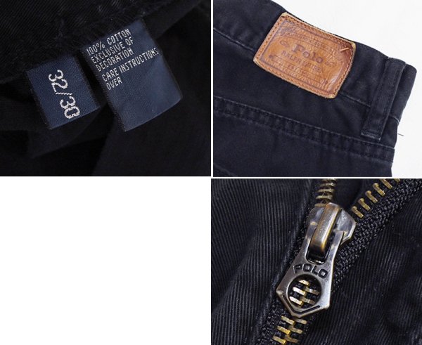 画像3: 【ラルフローレン】POLO RALPH LAUREN【黒】【デニムパンツ】【32×30】  (3)