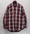 画像1: 【ビンテージ】【ラルフローレン】【POLO ralph lauren】エンジｘ白 チェック柄【BLAIRE】ボタンダウンシャツ【サイズＬ】  (1)