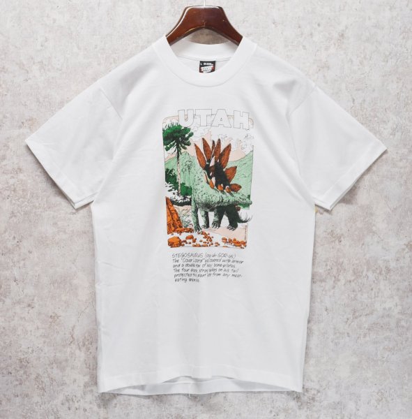 画像3: 90's【USA製】ビンテージ【SCREEN STARS】【白】【ステゴサウルス】恐竜【Tシャツ】【サイズL】  (3)