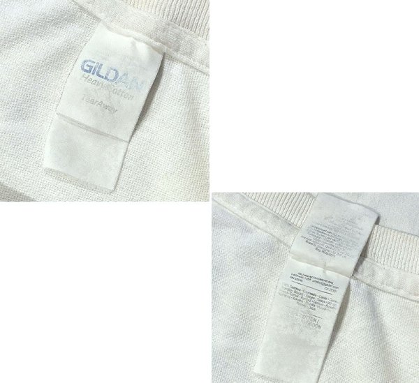 画像2: ビンテージ【GILDAN】【ギルダン】エイ【STINGRAY CITY】【白】【Tシャツ】【サイズL程度】  (2)