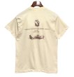 画像4: 【USA製】【ビンテージ】【XPRES KNITS】【USS RANGER】染み込みプリント【ベージュ】Tシャツ【サイズＬ】  (4)
