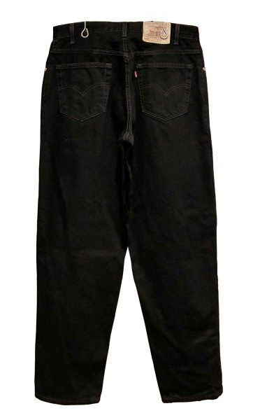 画像4: 90’ｓ USA製【ビンテージ】【LEVI'S】【リーバイス】560 ブラック 黒【テーパード】【デニムパンツ】【34Ｘ30】  (4)