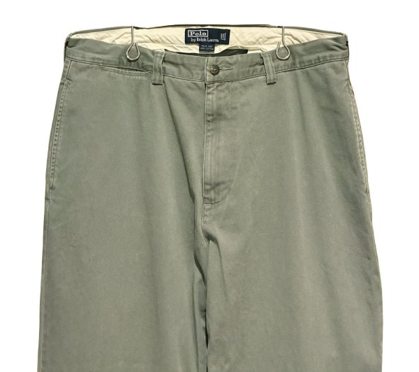 画像3: 90's【ラルフローレン】POLO RALPH LAUREN【カーキ】【philip pant】フィリップパンツ【コットンパンツ】【34×32】  (3)