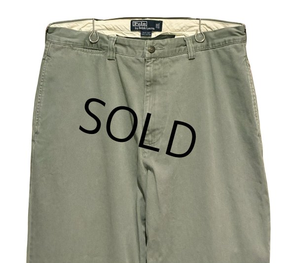 画像3: 90's【ラルフローレン】POLO RALPH LAUREN【カーキ】【philip pant】フィリップパンツ【コットンパンツ】【34×32】  (3)