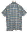画像4: 【パタゴニア】【patagonia】【青ｘオレンジ】チェック【オーガニックコットン】【半袖シャツ】【サイズＬ】  (4)