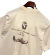 画像5: 【USA製】【ビンテージ】【XPRES KNITS】【USS RANGER】染み込みプリント【ベージュ】Tシャツ【サイズＬ】  (5)