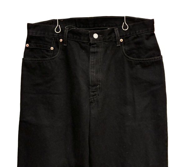 画像3: 90’ｓ USA製【ビンテージ】【LEVI'S】【リーバイス】560 ブラック 黒【テーパード】【デニムパンツ】【34Ｘ30】  (3)