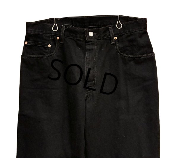 画像3: 90’ｓ USA製【ビンテージ】【LEVI'S】【リーバイス】560 ブラック 黒【テーパード】【デニムパンツ】【34Ｘ30】  (3)