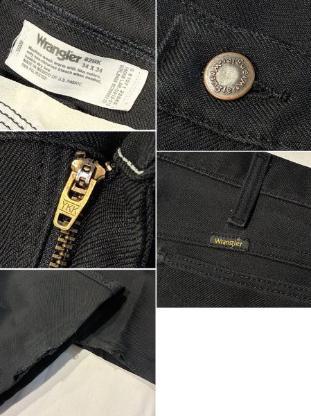 画像2: 【ビンテージ】【Wrangler】【ラングラー】黒 【ランチャードレスパンツ】【スラックス】【34ｘ34】  (2)