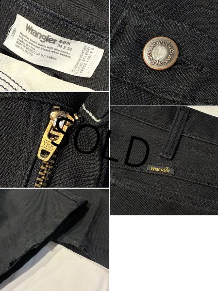 画像2: 【ビンテージ】【Wrangler】【ラングラー】黒 【ランチャードレスパンツ】【スラックス】【34ｘ34】  (2)