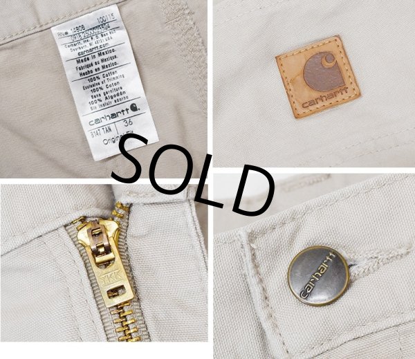 画像2: 【ビンテージ】【カーハート】【carhartt】ベージュ【ペインターパンツ】【ペインターショーツ】半ズボン【短パン】【W36】  (2)