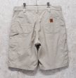 画像3: 【ビンテージ】【カーハート】【carhartt】ベージュ【ペインターパンツ】【ペインターショーツ】半ズボン【短パン】【W36】  (3)