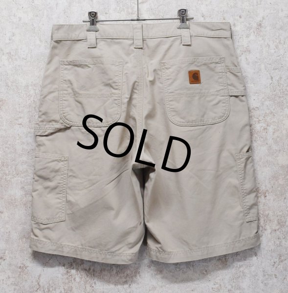 画像3: 【ビンテージ】【カーハート】【carhartt】ベージュ【ペインターパンツ】【ペインターショーツ】半ズボン【短パン】【W36】  (3)