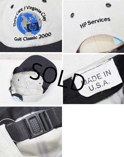 画像2: USA製【ビンテージ】【hp Golf Classic 2000】【グレー×ツバ黒】 【ベースボールキャップ】フリーサイズ    (2)