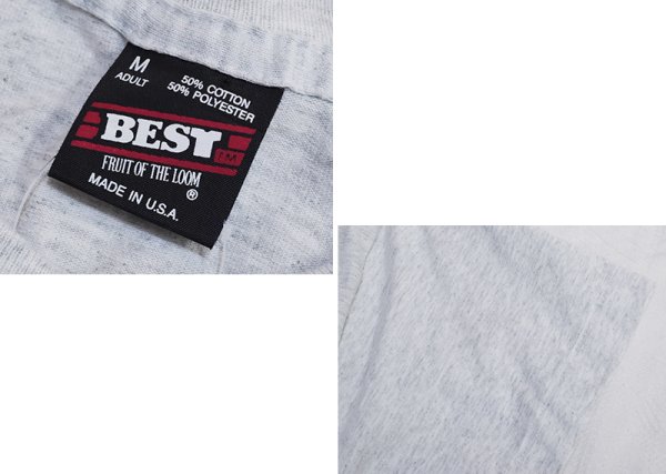 画像3: 90's【USA製】 ビンテージ【FRUIT OF THE LOOM 】フルーツオブザルーム【霜降りグレー】 Dti WE CARE 【 Tシャツ】【サイズM】  (3)