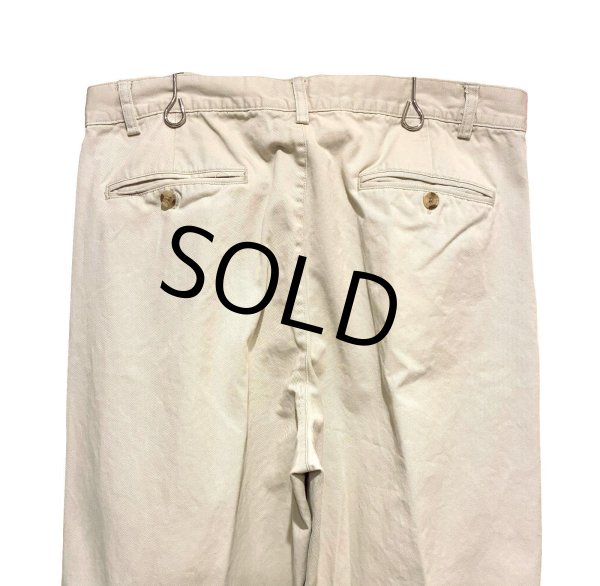 画像4: 【ビンテージ】【ギャップ】【GAP】ギャップ【ベージュ】【2タック】【コットンパンツ】【35×30】  (4)