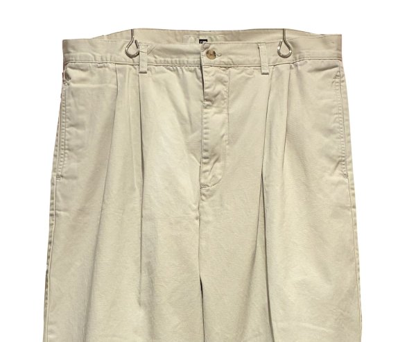 画像3: 【ビンテージ】【ギャップ】【GAP】ギャップ【ベージュ】【2タック】【コットンパンツ】【35×30】  (3)