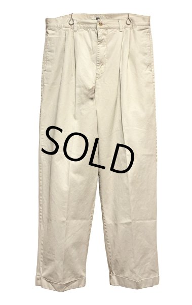 画像1: 【ビンテージ】【ギャップ】【GAP】ギャップ【ベージュ】【2タック】【コットンパンツ】【35×30】  (1)
