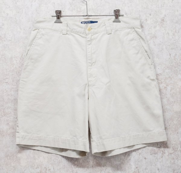 画像1: 【ラルフローレン】POLO RALPH LAUREN【ベージュ】【philip short】フィリップショーツ【コットンショーツ】【W33】  (1)