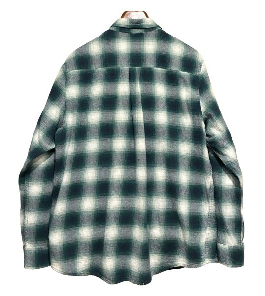 画像4: 【チャップス】CHAPS【ラルフローレン】 【POLO ralph lauren】PERFORMANCE【緑オンブレチェック】【ボタンダウンシャツ】 【サイズXL】   (4)