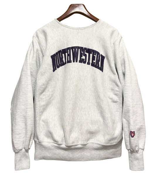画像1: USA製【MV Sport】エムブイスポーツ ビンテージ【NOTHWESTERN】【グレー】【スウェット】【サイズL】  (1)