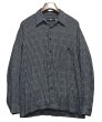 画像1: 【USA製】【Moda MONDO】【黒ｘ白】ストライプ【レーヨンシャツ】【サイズL】  (1)