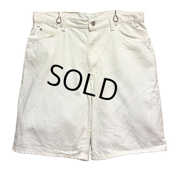 画像3: 【ビンテージ】【USA製】【LEVI'S】【リーバイス５６０】560 白 【デニムショーツ】【W36】  (3)