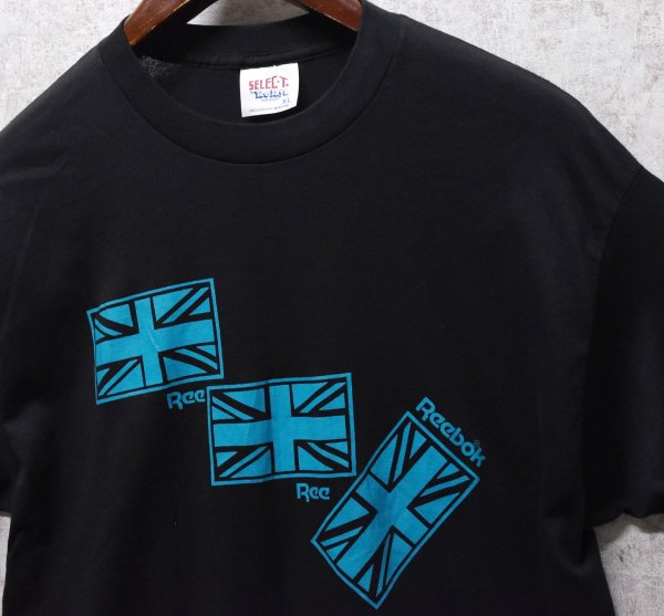 画像4: 90's【USA製】【ビンテージ】【Reebok】リーボック【黒×青ロゴ】【プリント】【Tシャツ】【サイズＸＬ】  (4)