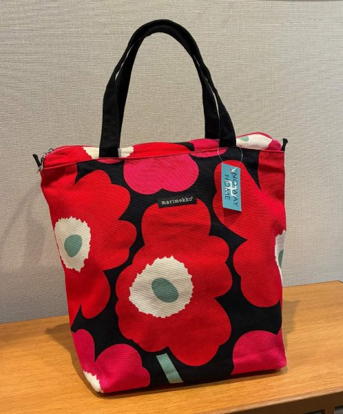 画像5: 90’s【ビンテージ】【marimekko】【マリメッコ】天マチ付き【トートバッグ】  (5)
