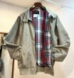 画像3: ~90's ビンテージ【エディーバウアー】【Eddie Bauer】【ベージュｘ裏地赤チェック】 ジップアップブルゾン【サイズM】  (3)