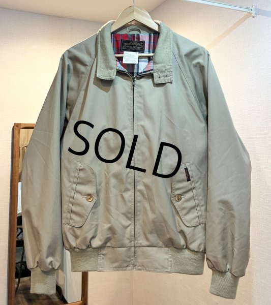 画像1: ~90's ビンテージ【エディーバウアー】【Eddie Bauer】【ベージュｘ裏地赤チェック】 ジップアップブルゾン【サイズM】  (1)