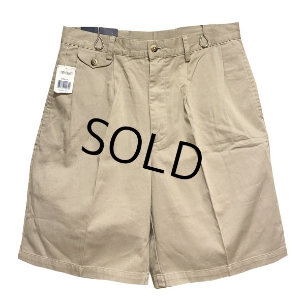 画像1: デッドストック 【nautica】ノーティカ【ベージュ】２タック【ショートパンツ】【短パン】【コットンショーツ】【ｗ32】  (1)