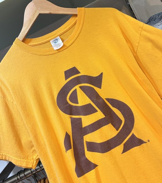画像3: 【NEW AGENDA】【ビンテージ】ASU アリゾナ州立大学【黄色】【Tシャツ】【サイズL】  (3)