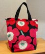 画像3: 90’s【ビンテージ】【marimekko】【マリメッコ】天マチ付き【トートバッグ】  (3)