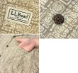 画像2: ビンテージ【L.L.Bean】ライトブラウン 民族調総柄プリント 【オープンカラー半袖シャツ】【サイズM程度】  (2)