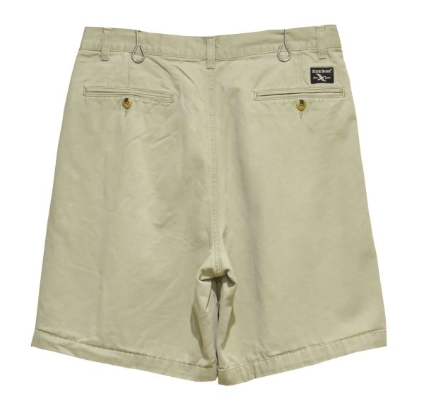 画像3: 90's【ビンテージ】【Eddie Bauer】エディーバウアー 【白タグ】【ベージュ】【２タック】【コットンショーツ】【短パン】【W34】  (3)