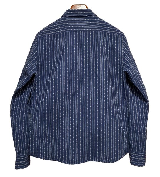 画像4: ビンテージ【BANANA REPUBLIC】バナナリパブリック【紺×白】ストライプ【リネンシャツ】【サイズS】  (4)
