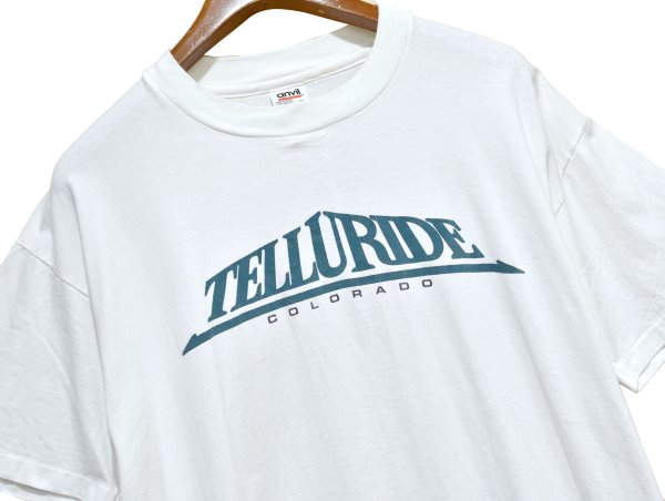 画像3: 【USA製】【ビンテージ】【anvil】アンビル 【シングルステッチ】【TELLURIDE COLORADO】テルユライド【白】【Tシャツ】【サイズXL】  (3)