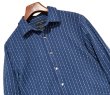 画像1: ビンテージ【BANANA REPUBLIC】バナナリパブリック【紺×白】ストライプ【リネンシャツ】【サイズS】  (1)