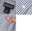 画像2: 90's〜 ビンテージ【ランズエンド】【LANDS' END】【青ｘ白】ギンガムチェック シアサッカー【半袖ボタンダウンシャツ】【サイズＳ】  (2)