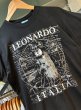 画像3: ビンテージ【zeus】ゼウス【レオナルドダヴィンチ】イタリア【黒】【Ｔシャツ】【サイズM】  (3)